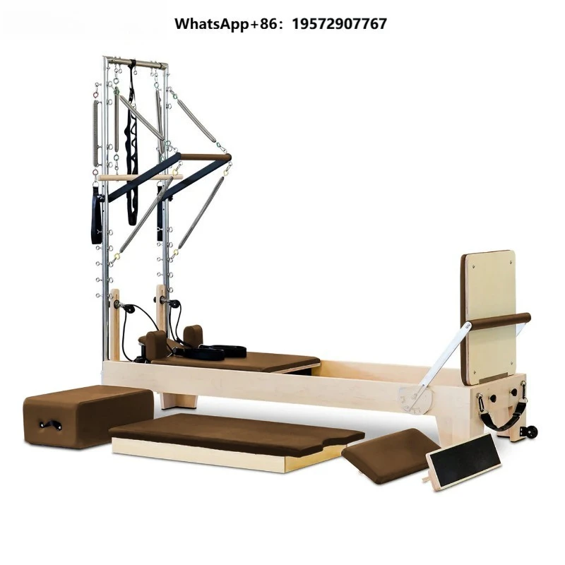 Classical Adjustable Pilates Core Bed with Body Balance Design for Home Commercial Studio Maple Pilates Reformer Tower