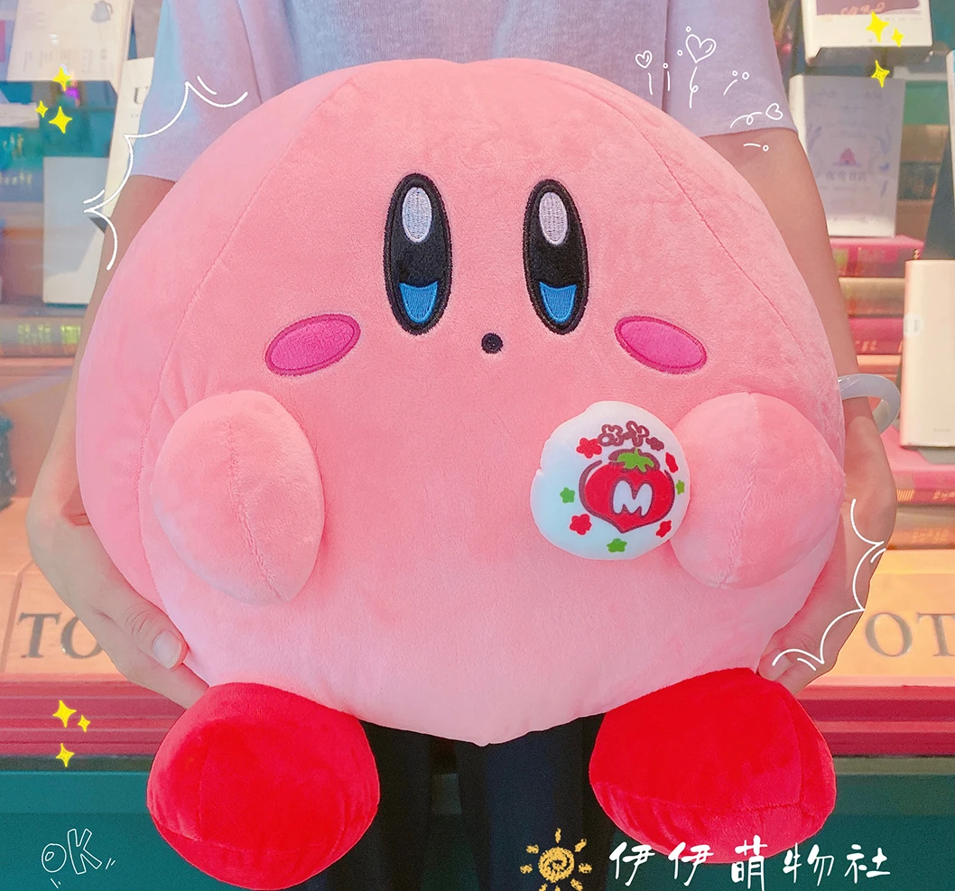 

MINISO аниме кавайная Милая звезда Kirby Heart мягкая плюшевая искусственная игрушка Отличный подарок на день рождения для ребенка