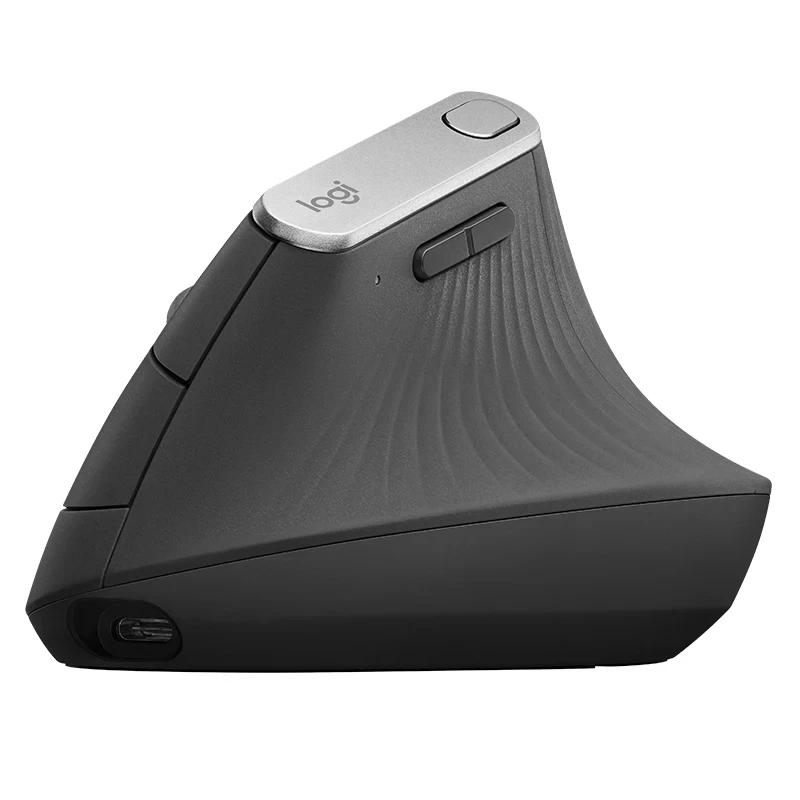 ماوس Logitech MX اللاسلكي العمودي - تصميم مريح يقلل من إجهاد العضلات، ويحرك المحتوى بين 3 Windows وApple Computer