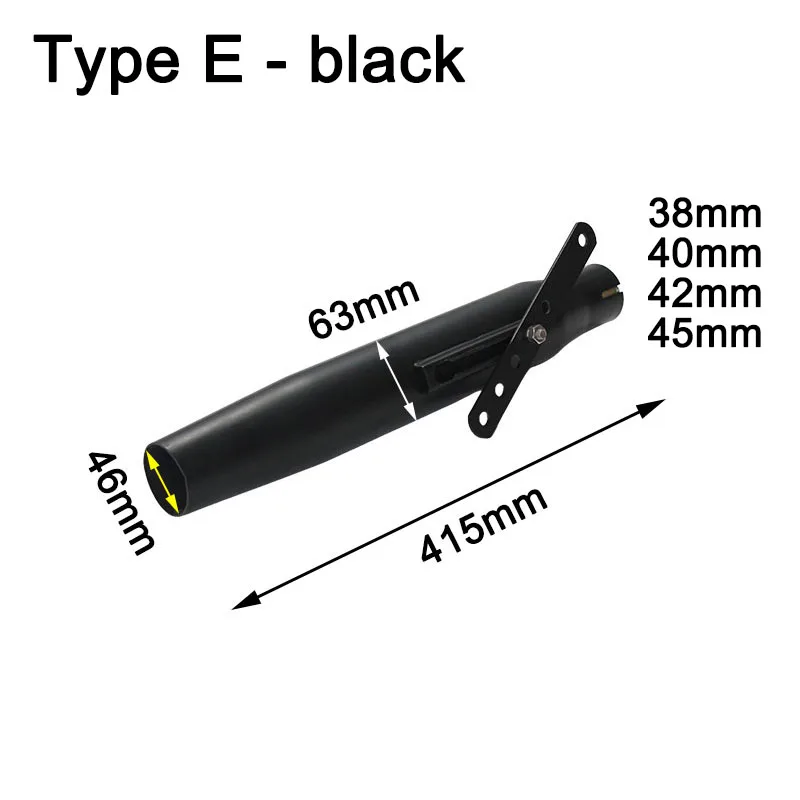 38 40 42 45 مللي متر العالمي Sc دراجة نارية العادم الخمار الهروب ل الشرير الكلاسيكية الرجعية نمط كروزر هالي موتو العادم تعديل #3