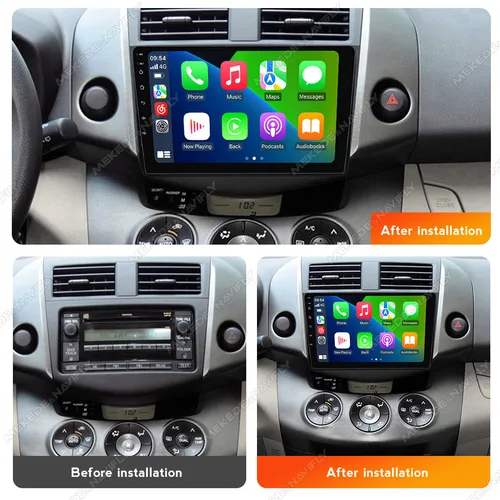 Imagen 2 del producto MEKEDE Android 14 Radio de coche reproductor Multimedia para Toyota RAV4 Rav 4 2005 - 2013 Carplay inalámbrico Auto Autoradio estéreo BT GPS