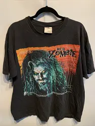 Vintage 1998 Rob Zombie Hellbilly Deluxe Album Comcert T-Shirt Mens Size XL Vtg