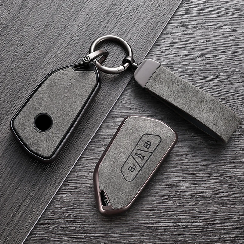 TPU Car Key Case Full Cover Shell For VW Volkseagen Golf 8 MK8 ID.3 ID.4 Cupra Skoda Octavia SEAT Leon MK4 2020-2024 Key Chain