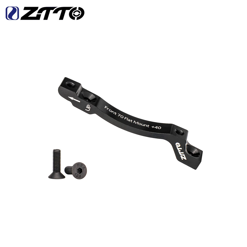 ZTTO Road Bike flat Mount Adapter Ultralight Front Rear Brake Caliper Disc Brake Bracket CNC Mount Adapter for 160mm 180mm rotor - view 5