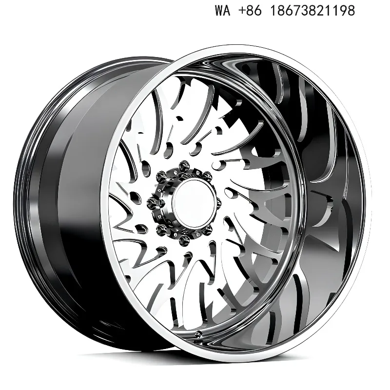 Custom Forged Rims Gloss Black Aluminum Alloy For BMW For Porsche X156 22-28 KF098 6x135 8x170 Chrome Custom Finish