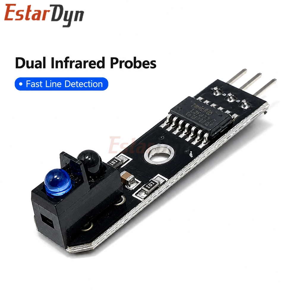 Estardyn TCRT5000 IR Infrared Line Track Follower Sensor 1 Channel Tracing Obstacle Avoidance Module DC 5V for AVR ARM PIC