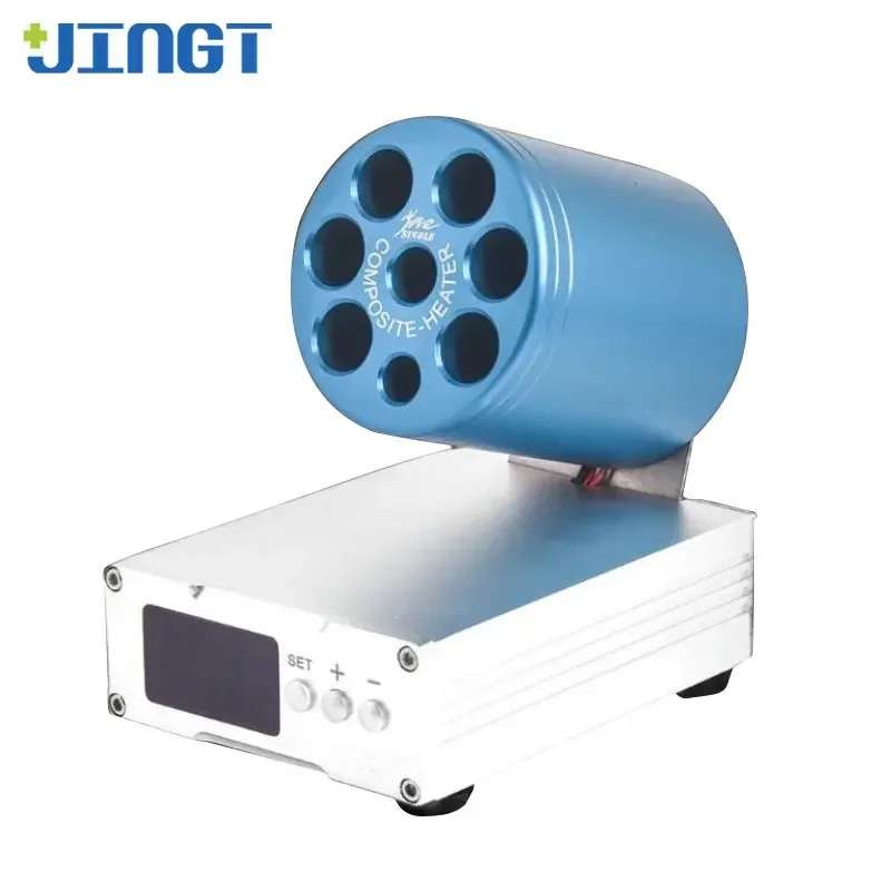 

JINGT Dental Resin Heater Soft Agent Can Adjust Temperature Agar Aluminum Alloy Body Softener Adjustable Dental Tools