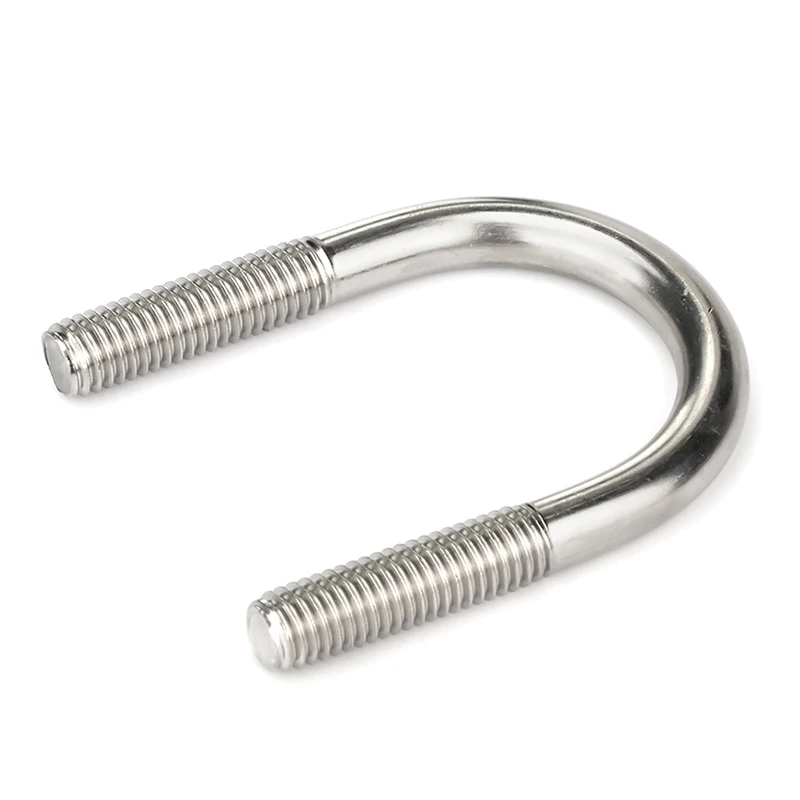 1-3pcs Fixing Buckle Clip Strap M6 M8 M10 M12 304 A2-70 Stainless Steel U Type Shape Hoop Pipe Tube Clasp Clamp Screw Bolt