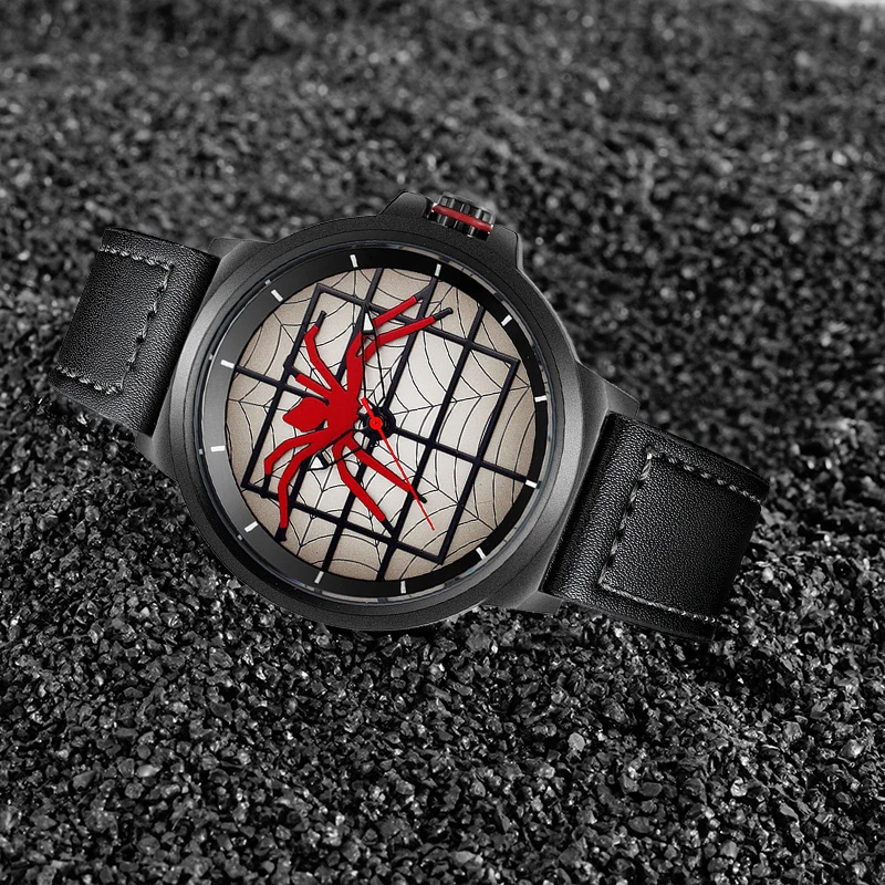SKONE Spider  Men's Watch Student Personalized Quartz Watch Fashion Trend Belt Watch view 3