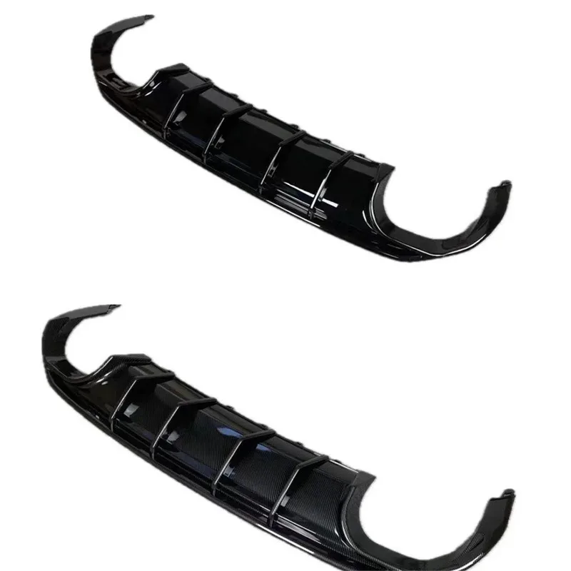 

New A3 S3 ABS Glossy Black Rear Bumper Sp Lip Diffuser Carbon Fiber Texture Diffuser for A3 S3 2008-2024