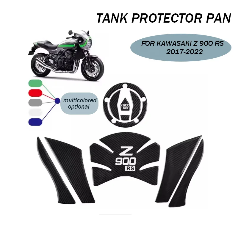 

Для Z900RS противоскользящая накладка на топливный бак, защитные наклейки, боковые мотоциклетные наколенники, накладки для KAWASAKI Z900 Z 900 RS 2017-2024