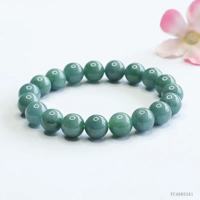 Natural a Cargo Blue Jade Bracelet Jewelry Live Generation Fc4080301