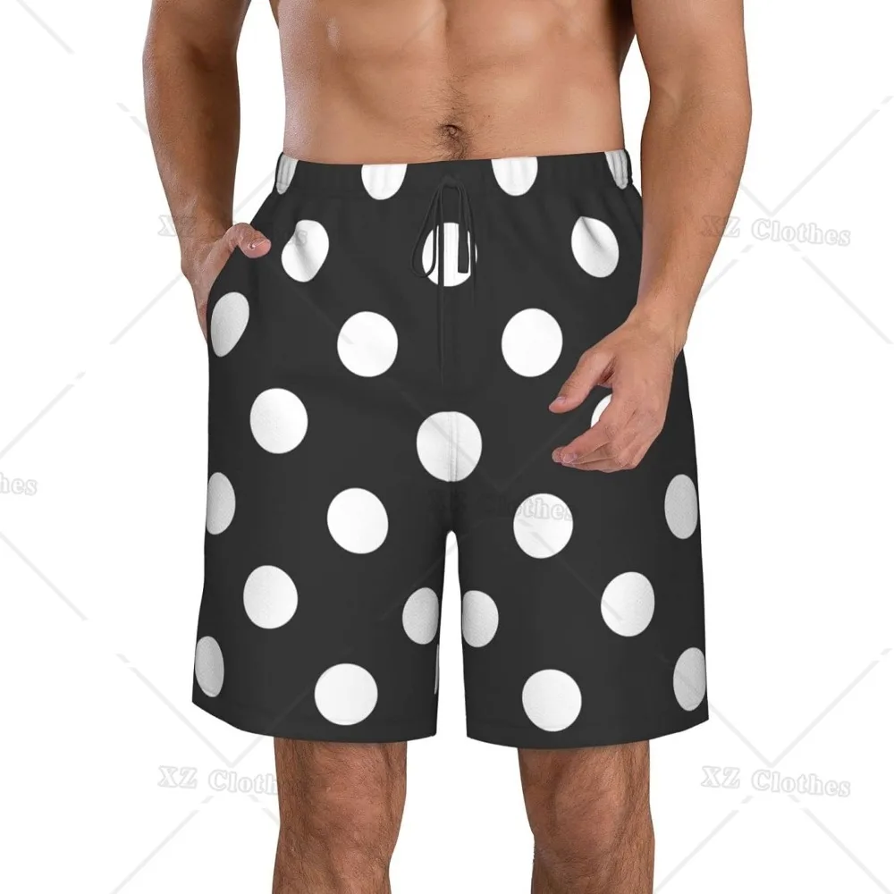 White Point in Black Beach pantaloncini da Surf traspiranti moda uomo Swim Surf Trunks Quick Dry