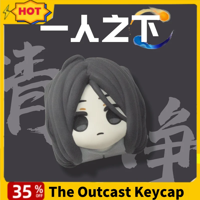 

The Outcast Feng Baobao Zhang Chulan Anime Keycap 3D Resin Cartoon Kawaii Custom Mechanical Keyboard Keycap Cherry R4 Profiles