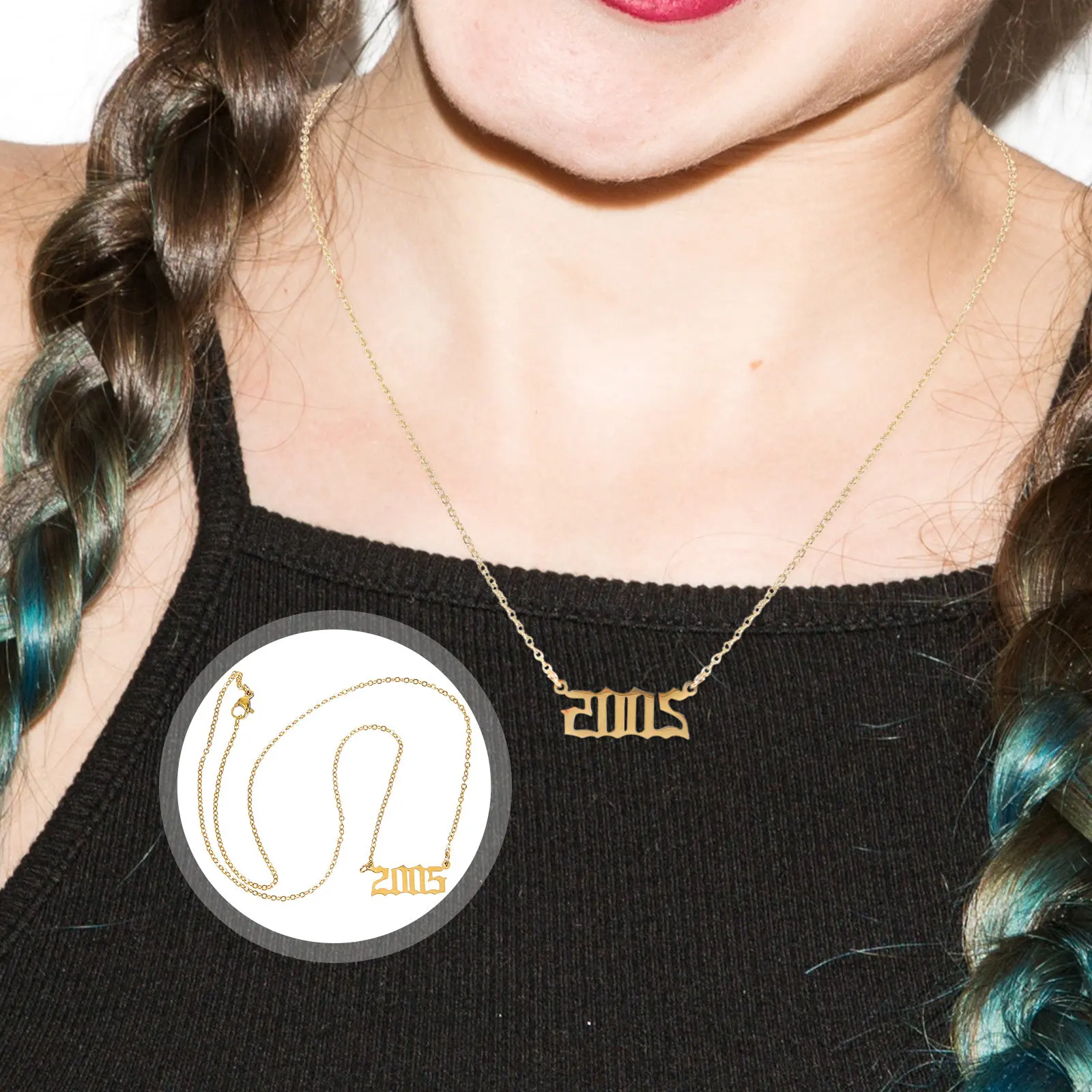 Digital Necklace Chic Stylish Clavicle Chain Elegant Collarbone Women Neck Jewelry Vintage Party Neck Chain Ornament