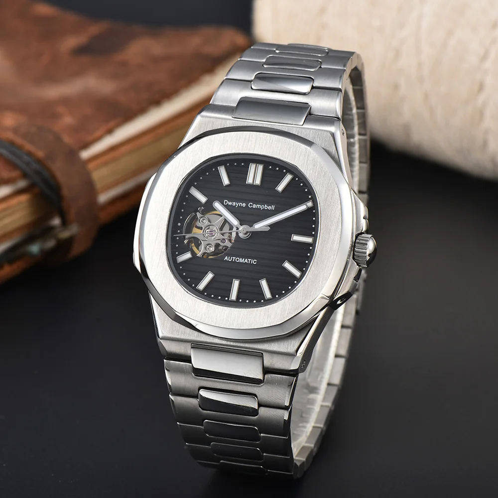 43mm Mens Automatic Watch Sterile Dial Sapphire Crystal Japan NH35 Movement Mechanical Watch