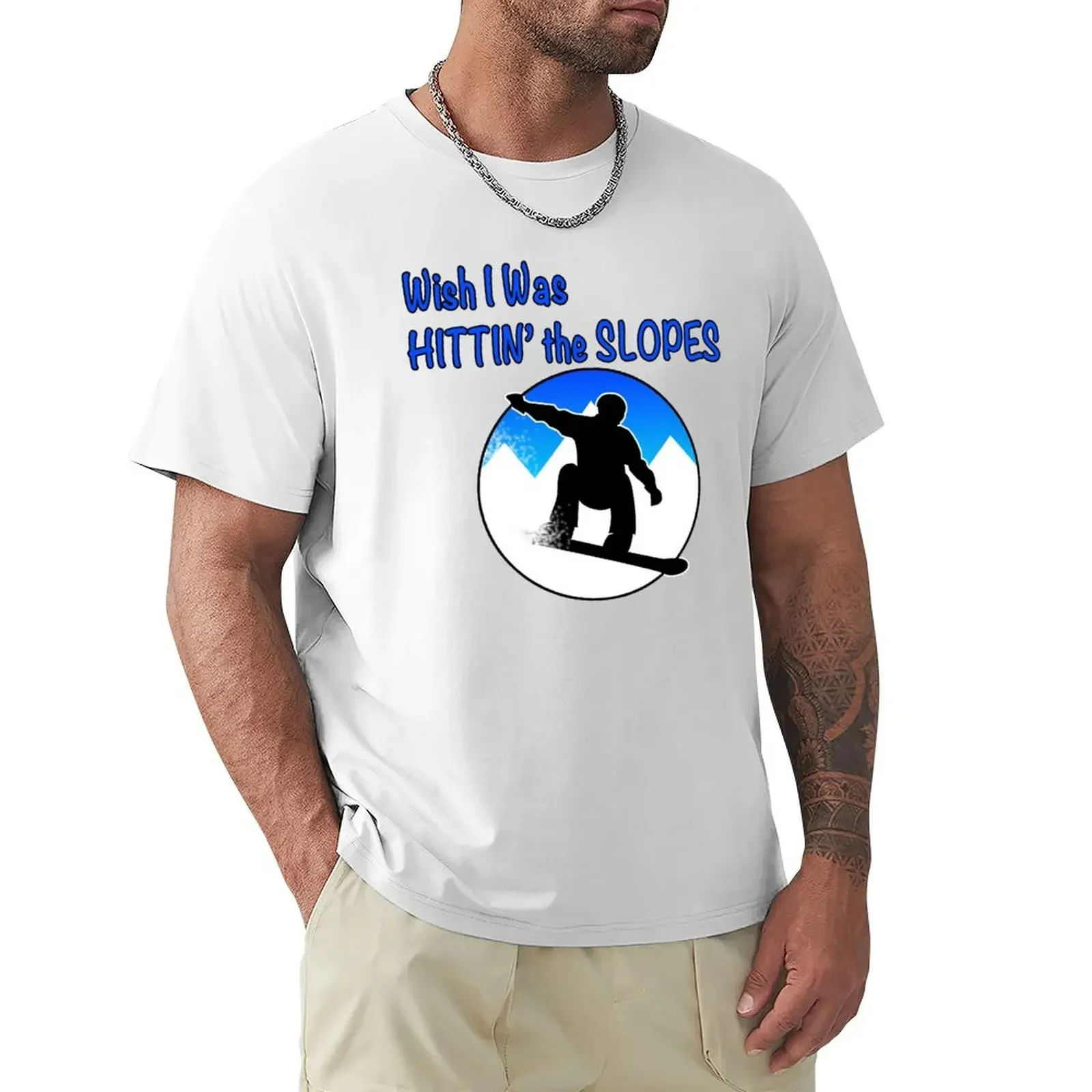 Hittin' the Slopes T-shirt sweat aesthetic clothes boys animal print mens vintage t shirts