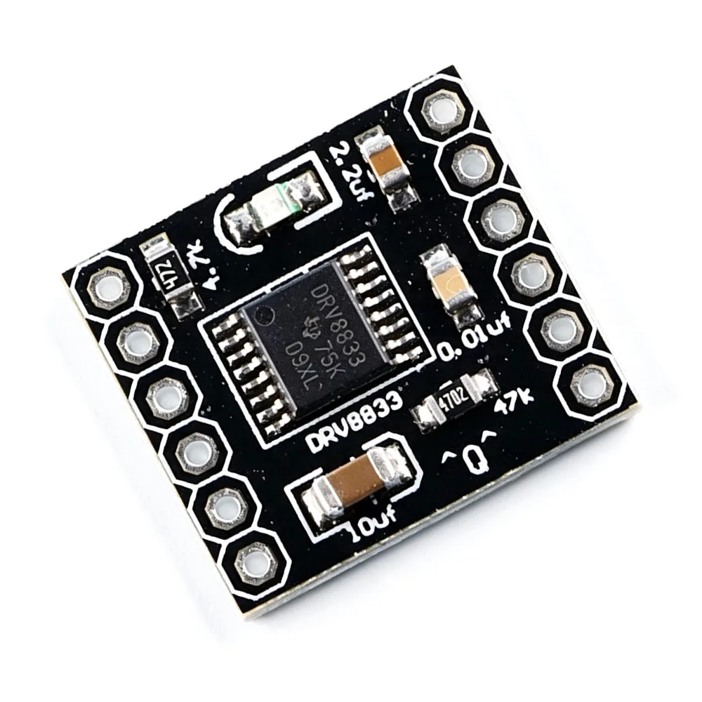 DRV8833 2-Channel DC Motor Drive Module with Overcurrent Protection, Compact H-Bridge, for Stepper/DC Motors