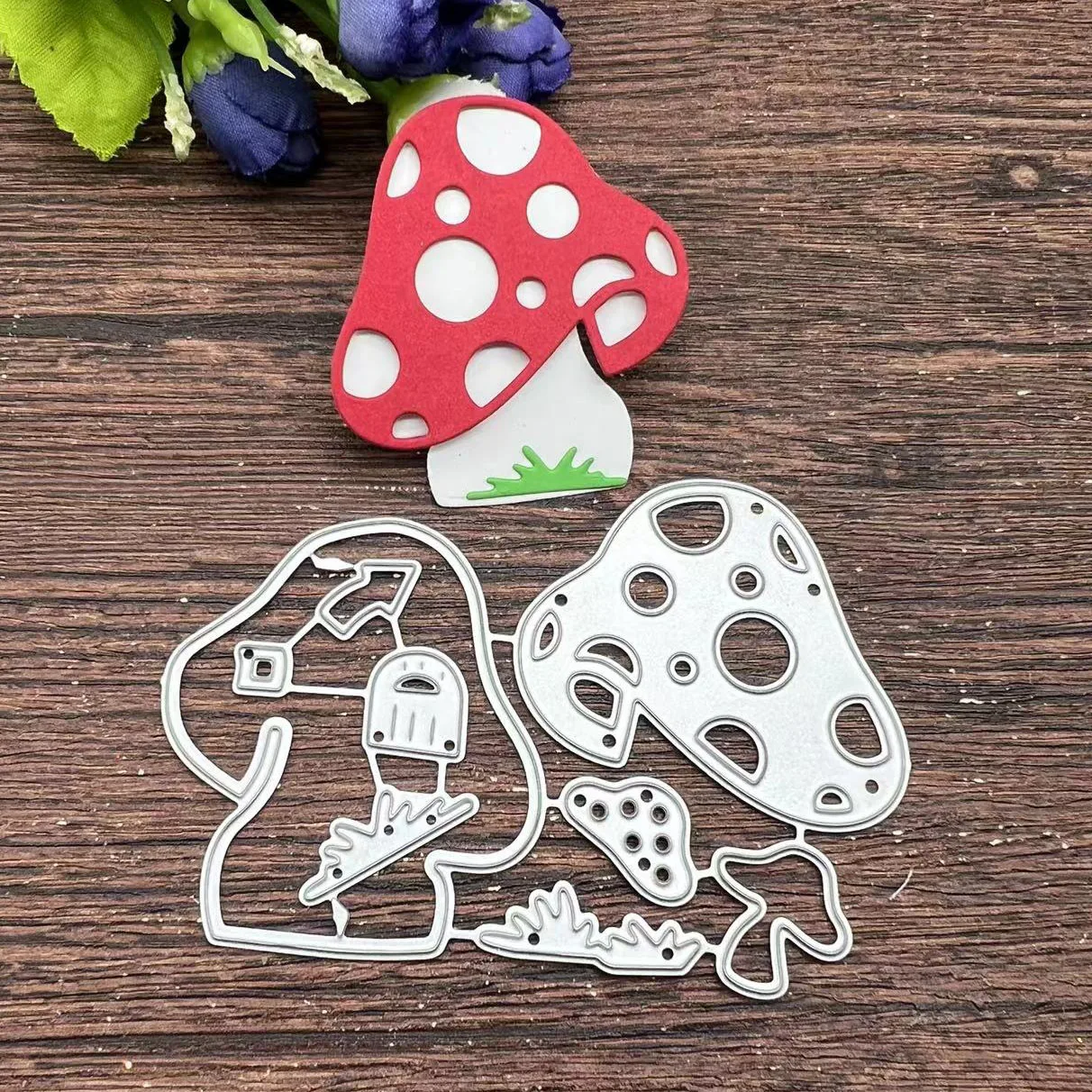 Pilz Haus Rahmen Metall Stanzformen Schablonen für DIY Scrapbooking dekorative Prägung Handwerk Vorlage