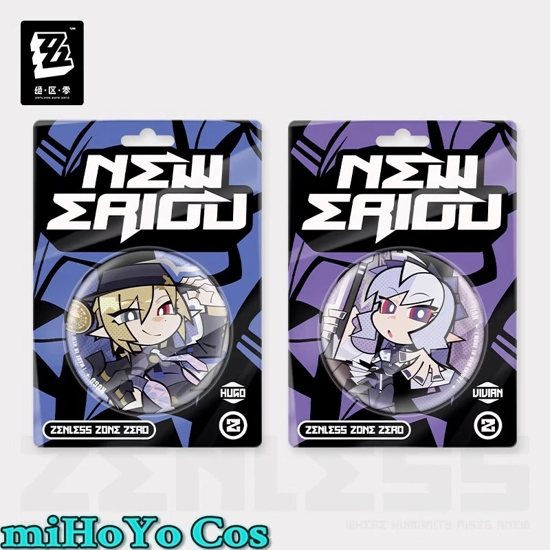

[Genuine] Game Zenless Zone Zero Hugo Vlad Vivian Banshee Cosplay Tinplate Badge Anime Cartoon Costume Brooch Halloween Gifts