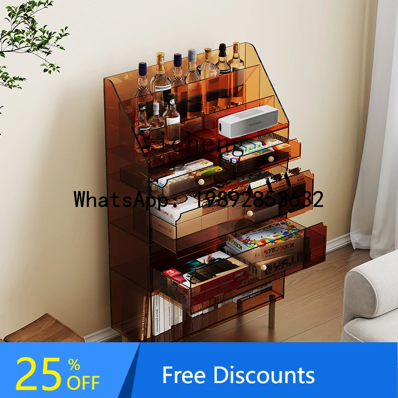 

AA acrylic dining side cabinet living room dining room against the wall tea cabinet storage chest
