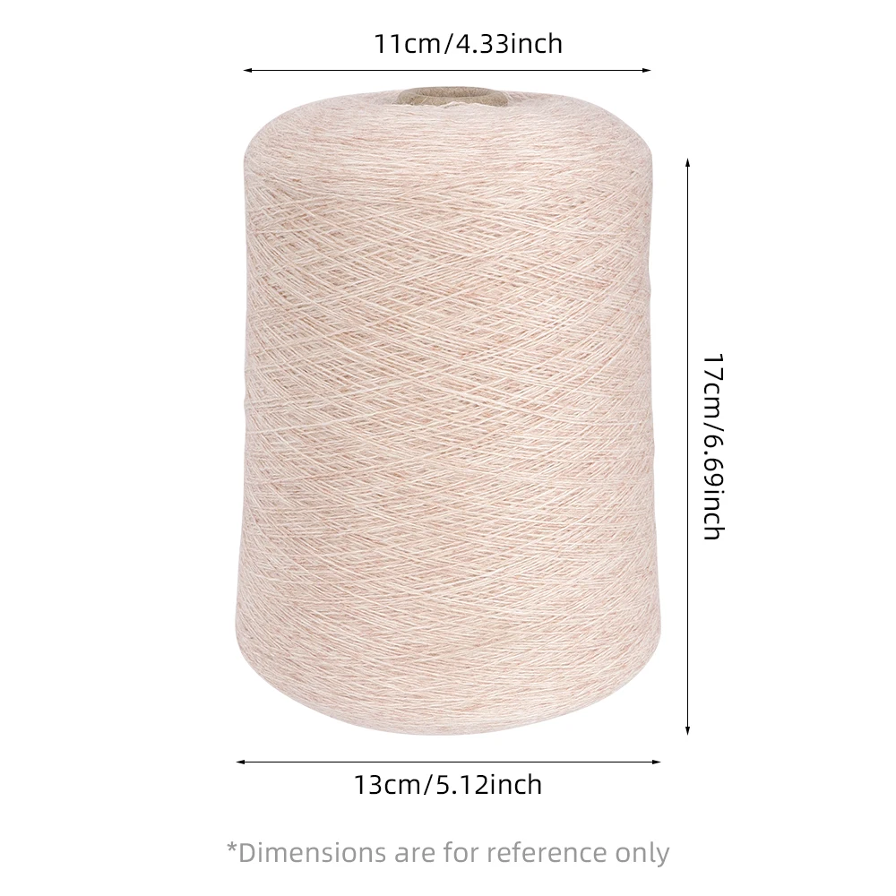 QJH 500g Luxurious Soft Cashmere Worsted Wool Yarn for Crochet, Knitting & Hand Weaving - Perfect for Scarves, Sweaters, Shawls
