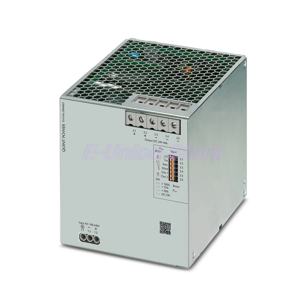 QUINT4-PS/1AC/24DC/40 QUINT POWER 24VDC/40A 2904603 تحويل التيار الكهربائي يعمل بشكل مثالي #2