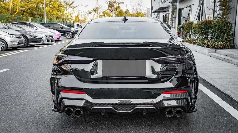 

Настоящий карбоновый спойлер на багажник для BMW 4 серии G22 G82 M4 Coupe 2020+ (аксессуар для заднего бампера)