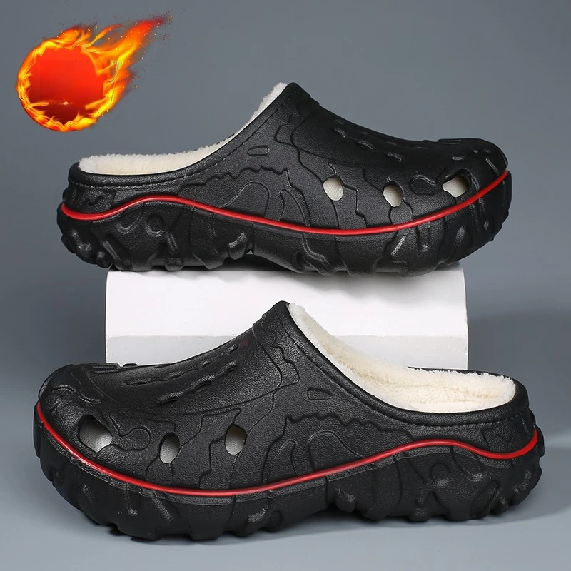 

Хлопковые тапочки унисекс, зимние теплые плюшевые сабо для мужчин, нескользящие домашние шлепанцы, женские повседневные зимние тапочки, хлопковая обувь