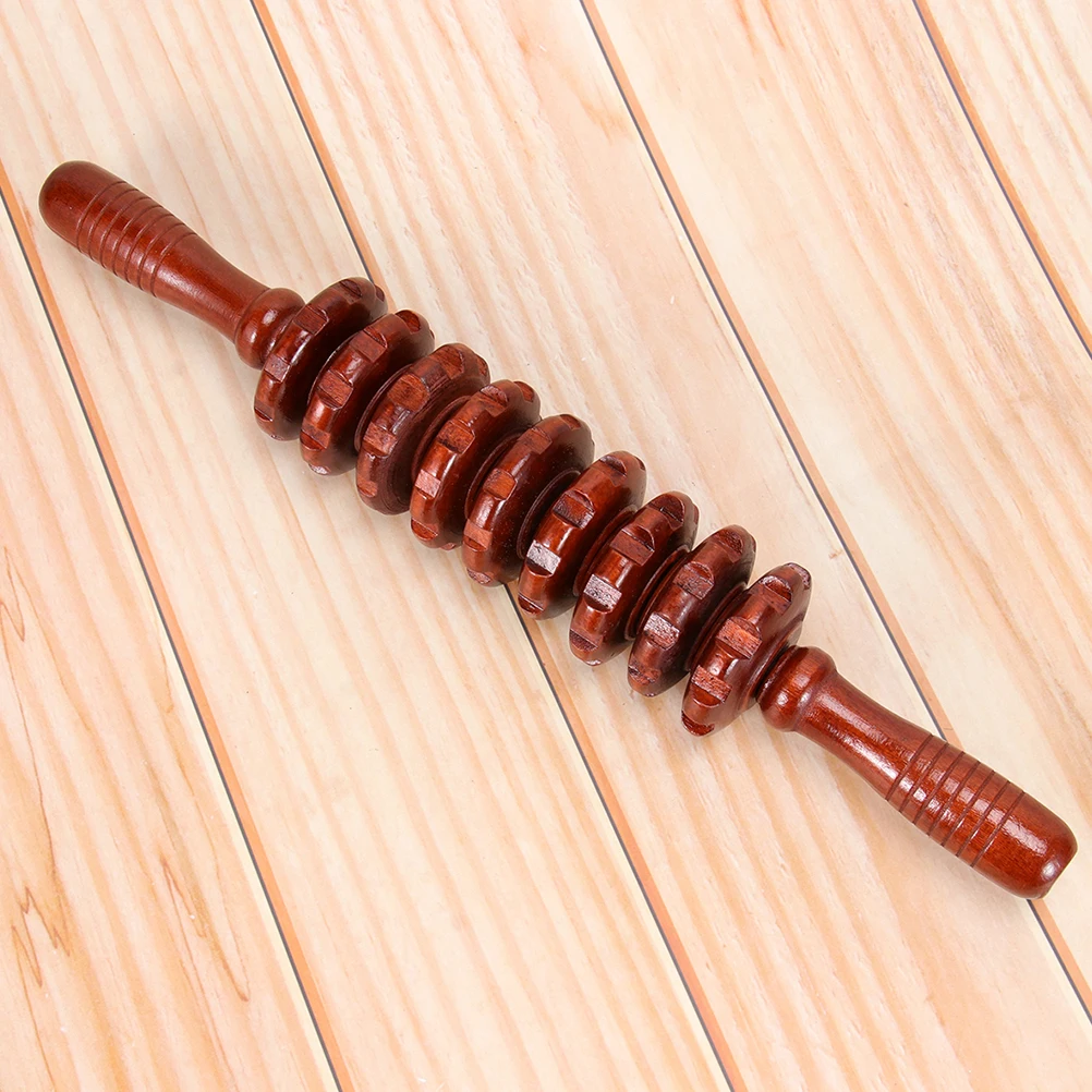 

2pcs Wooden Roller Belly Massager Full Body Massage Stick Eco-Friendly Durable Muscle Relaxation Tool Abdominal Back Pain Relief