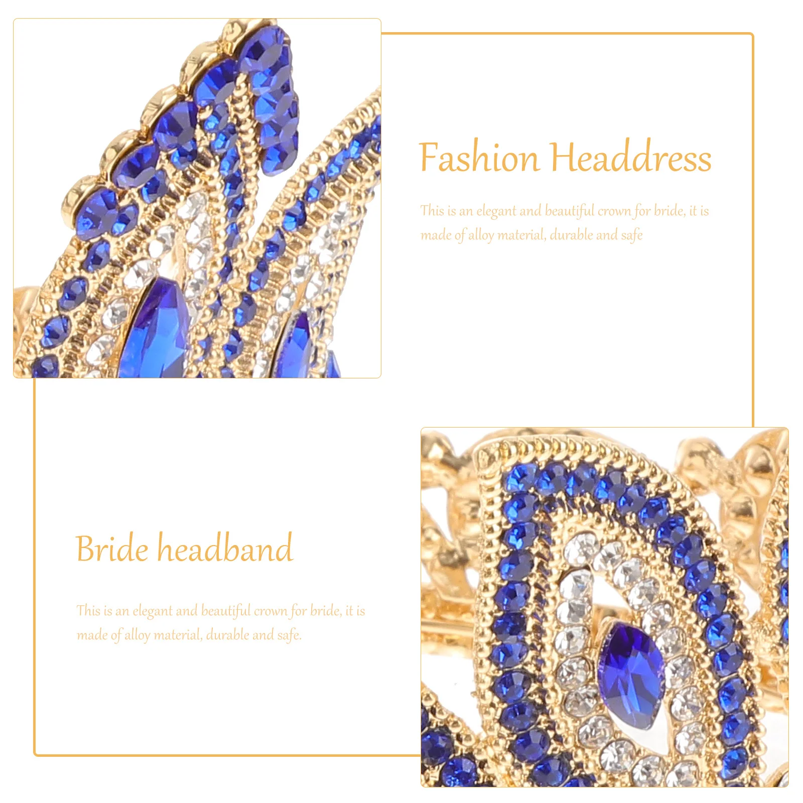

Baroque Round Crown Rhinestone Inlaid Alloy Hair Accessory Wedding Party Vintage Style Bridal Headwear Baroque Hair