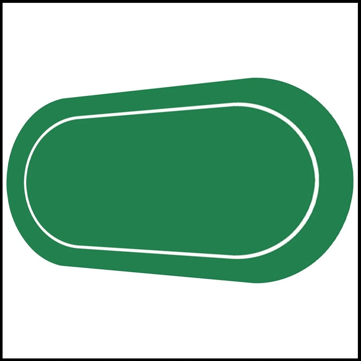 

120x60cm green large-sized Texas Hold 'em poker rubber table mat with special design poker game mat entertainment accessory