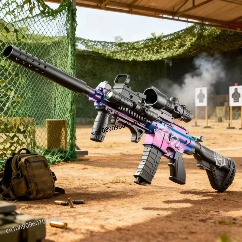 2025 M416 Toy Gun Shell Throwing Soft Bullet Can Fire Suction Cup Children's Assault Rifle Manual loading Model Boy's Toy