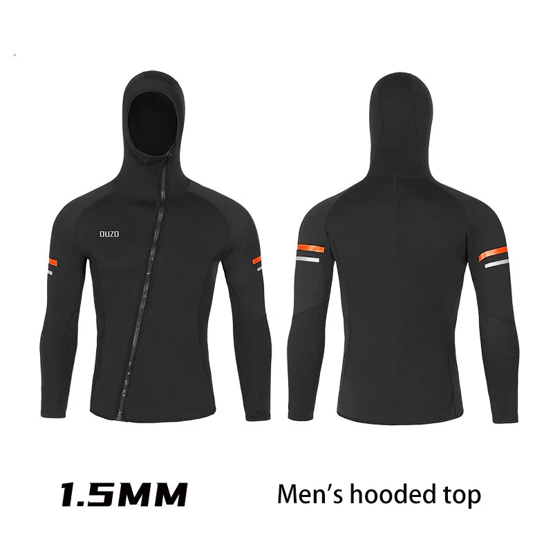 Men\'s 1.5mm Split Diving Suit Surfing Windproof Long Sleeve Jacket Neoprene Fishing Pants Professional Scuba Diving Clothes