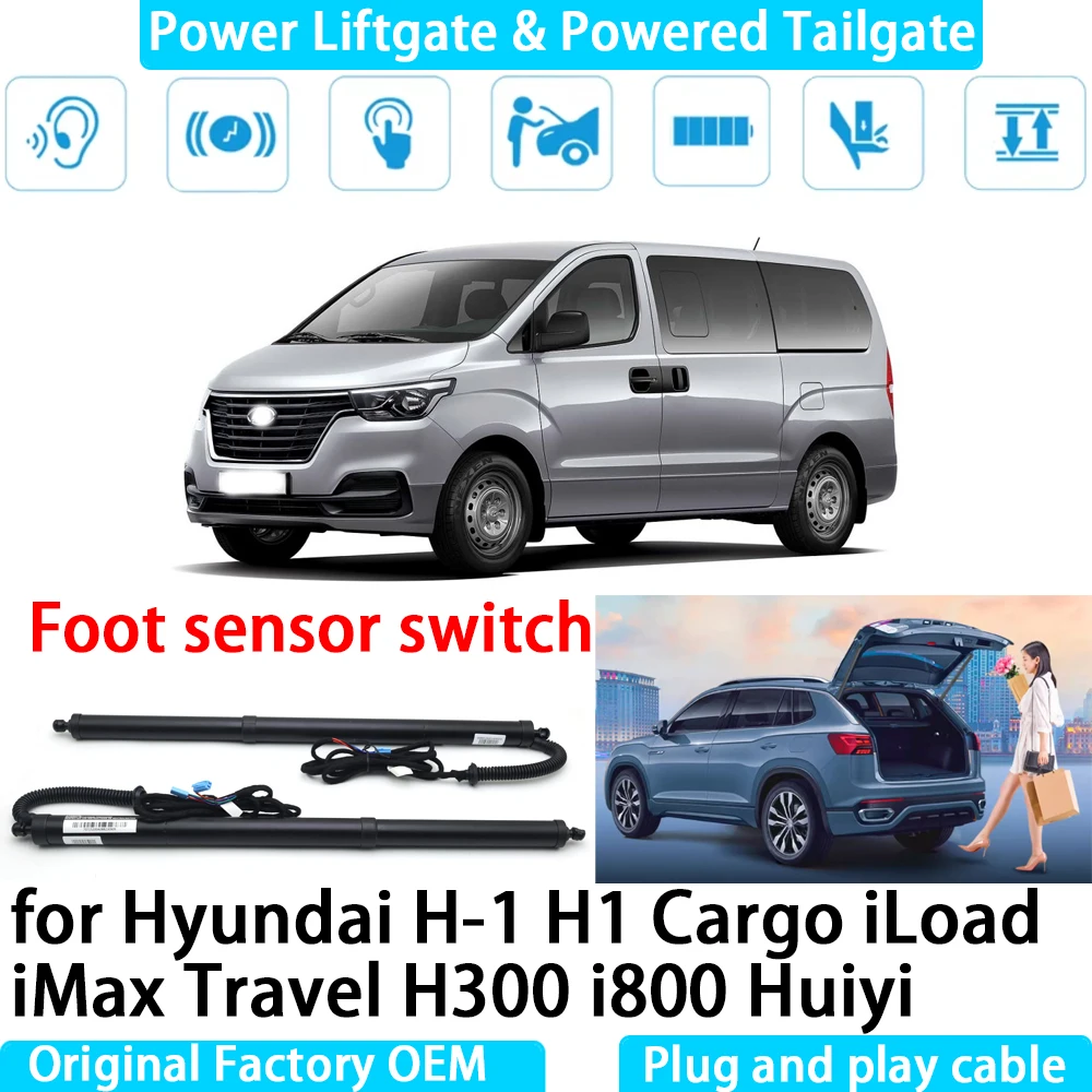 for Hyundai H-1 H1 Cargo iLoad iMax Travel H300 i800 Huiyi Automatic Electric Power Liftgate Powered Tailgate Strut Tail Gate