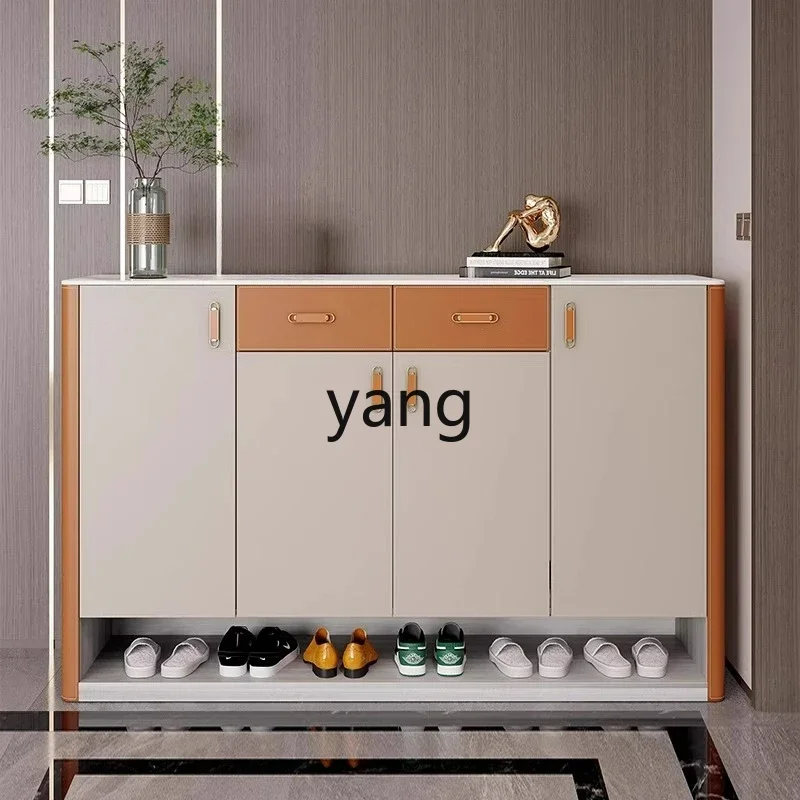 

LTT Luxury Solid Wood Shoe Cabinet Modern Home Entrance Partition Cabinet Large Capacity Entryway Cabinet
