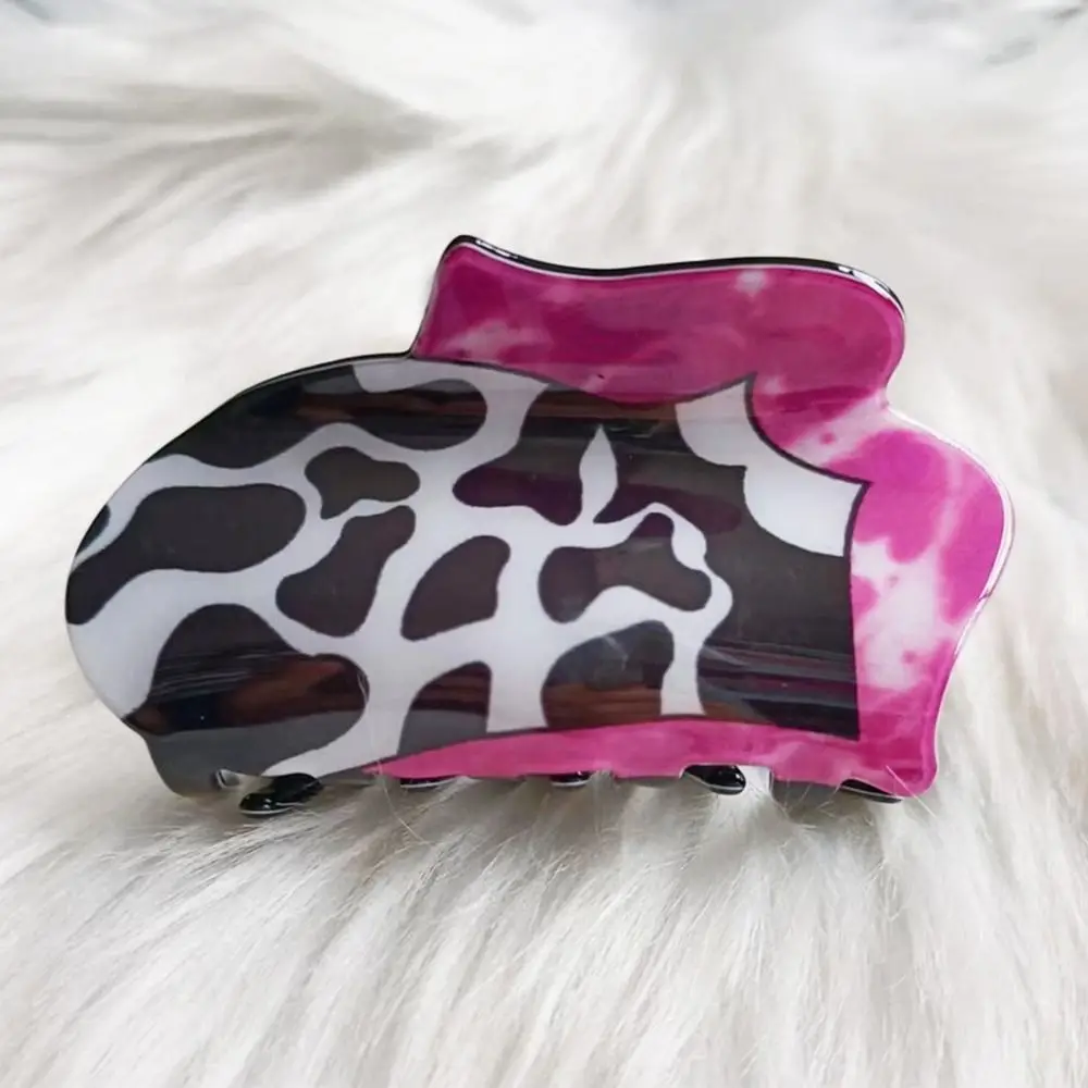 

Lips Leopard Print Tongue French Hair Clip Cowboy Hat Grab Clip Female Hair Accessories Star Hair Claw Korean Style Headwear