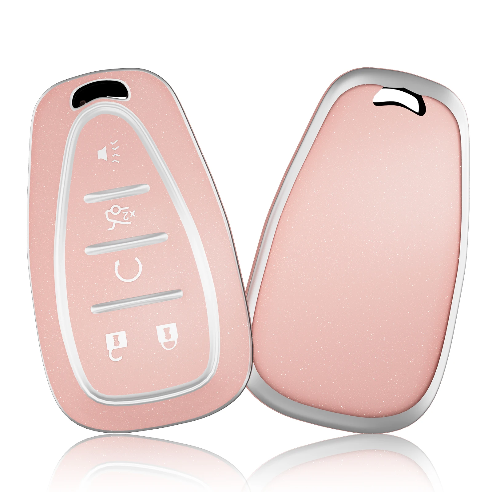 Nueva funda brillante para llave de coche para Chevy Chevrolet 2017 2019 2020 2021 Chevy Malibu Camaro Trax Traverse So Key Shell Protect