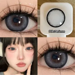 KSSEYE 2pcs Contact Lenses For Eyes Prescription Lenses Korean Style Natural Beauty Pupils With diopter Grey Makeup Contact Lens