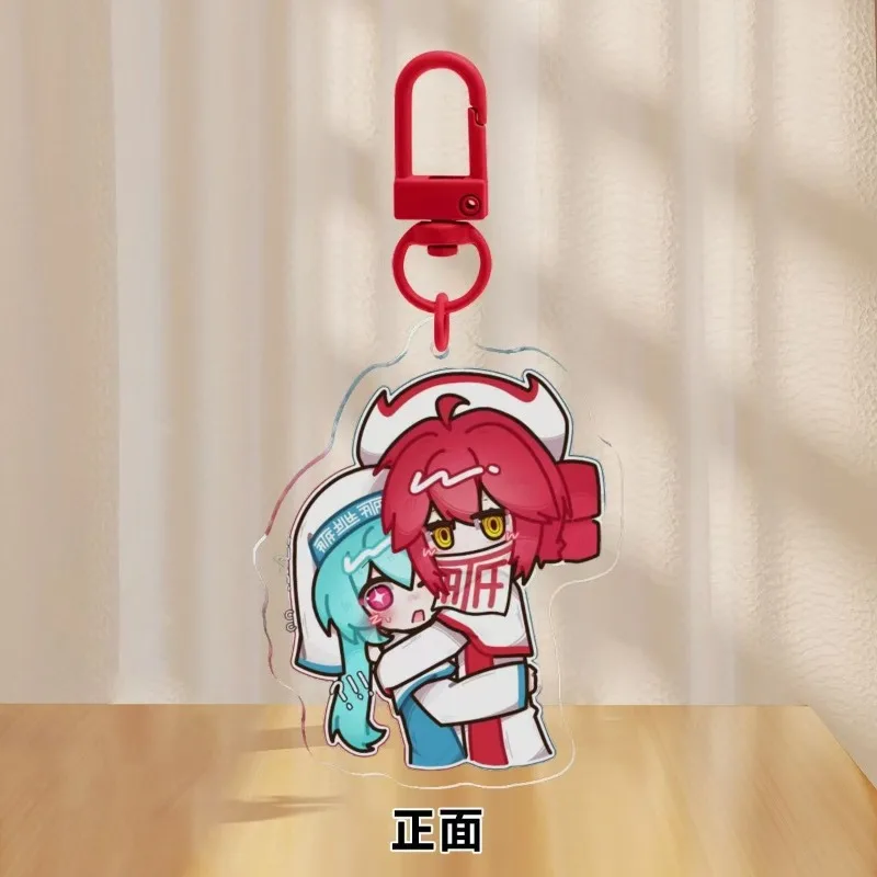 Hatsune Miku Anime Acrylic Keychain Kasane Teto Keyirng Toys Bag Charm Car Pendant Goods Accessories Collection Friends Gift Cos