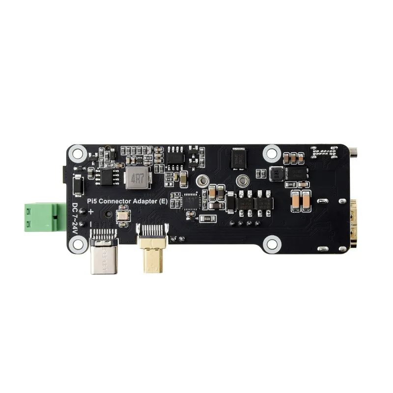 waveshare-pi5コネクターアダプター-e-、pcie-to-m2多機能アダプター-e-、raspberry-pi-5用、4k出力、オンボードpoe電源