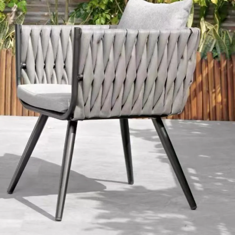 

Outdoor table and chair courtyard leisure rattan table and chairs outdoor outdoor dining table open-air terrace garden three-fiv