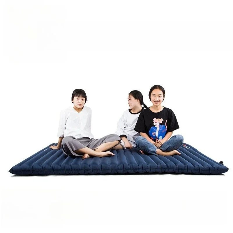 

Outdoor Double PVC Air Mattress Camping Moisture-proof Thickened Tent Sleeping Mat Portable Air Press Beach Mat