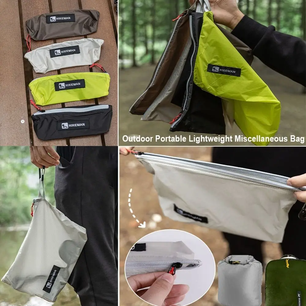 Bolsa miscelánea portátil de alta calidad para exteriores, herramienta de almacenamiento con cremallera impermeable y ligera, bolsa de cosméticos de viaje