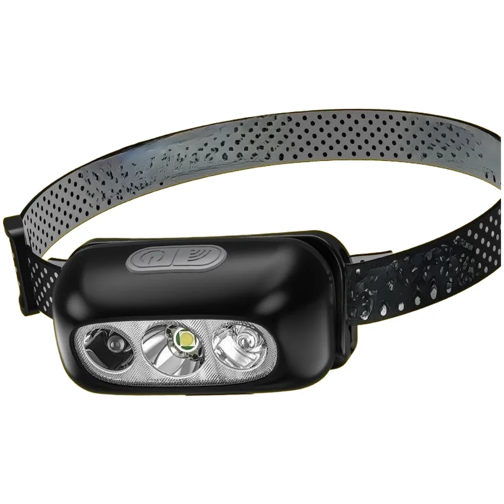 LED Headlamp for Night Fishing Camping Hiking with Rechargeable Battery and Adjustable Brightness Levels for Variable Conditions