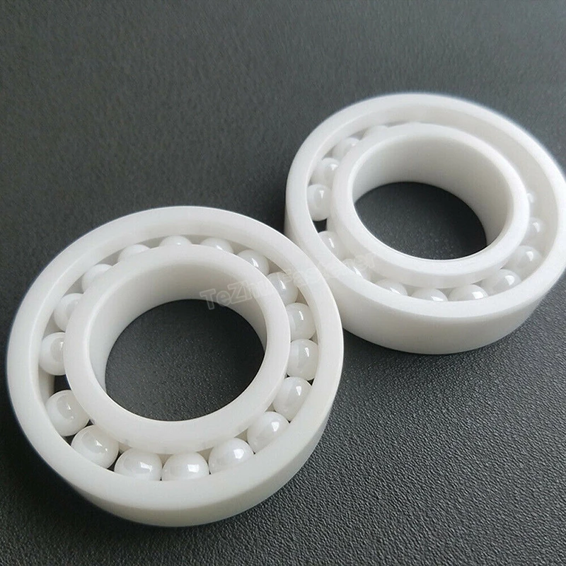 1pcs ZrO2 6210 6211 6212 Zirconia Full Ball Ceramic Bearings 50x90x20mm 55x100x21mm 60x110x22mm High Temp Resistance 400°C