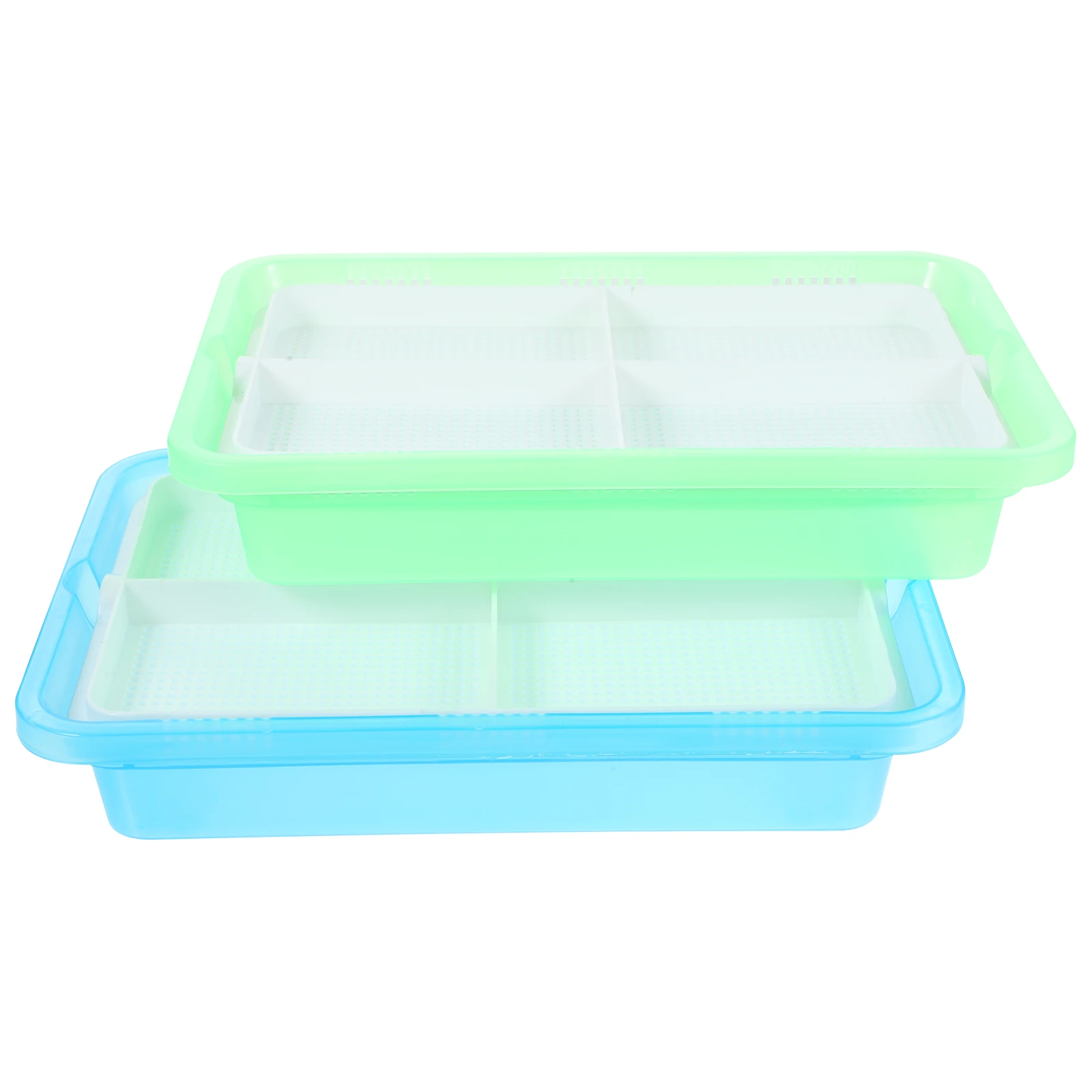 

2pcs Grass Planter Box Soilless Hydroponic System Large Capacity Indoor Friendly Plants Durable Light Storage Catnip Plants For