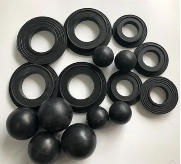 Rubber ball seat QBY/K25/40/50/65/80/100 pneumatic diaphragm pump accessories sealing gasket black