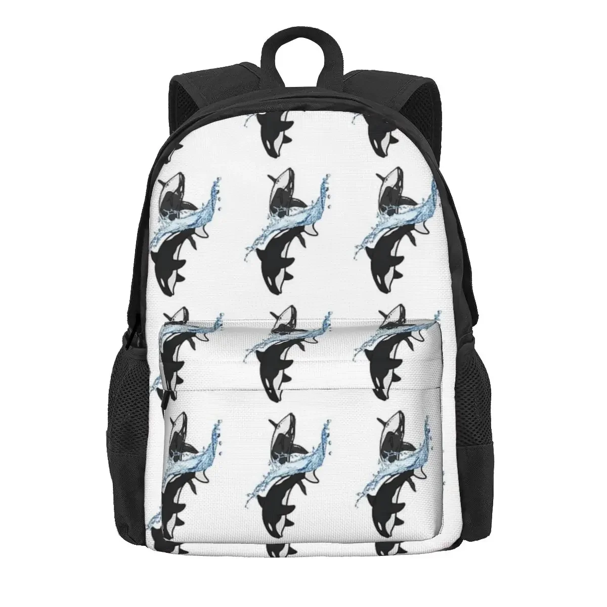 Orca Whale Backpacks Boys Girls Bookbag Children School Bags Cartoon Kids Rucksack Laptop Rucksack Shoulder Bag Large Capacity