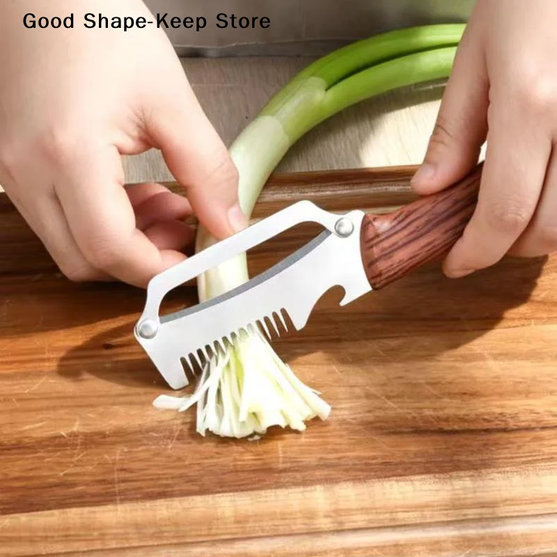 daily2-in-1 3-in-1 Multifunctional Vegetable Peeler With Bottle Opener For Peeling And Slicing Fruits Shredding Scallions